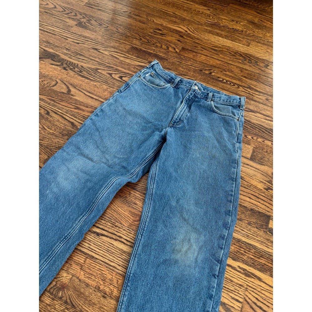 Vintage Carhartt Insulated Flannel Lined Workwear Denim Jeans Pants 36 X 34 - Picture 2 of 8